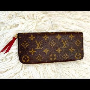Louis Vuitton PF Clemence MNG Fuchsia Wallet